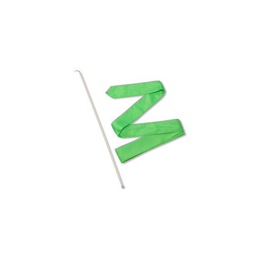 Лента гимнастическая с палочкой 50 см 4,0 м Салатовый